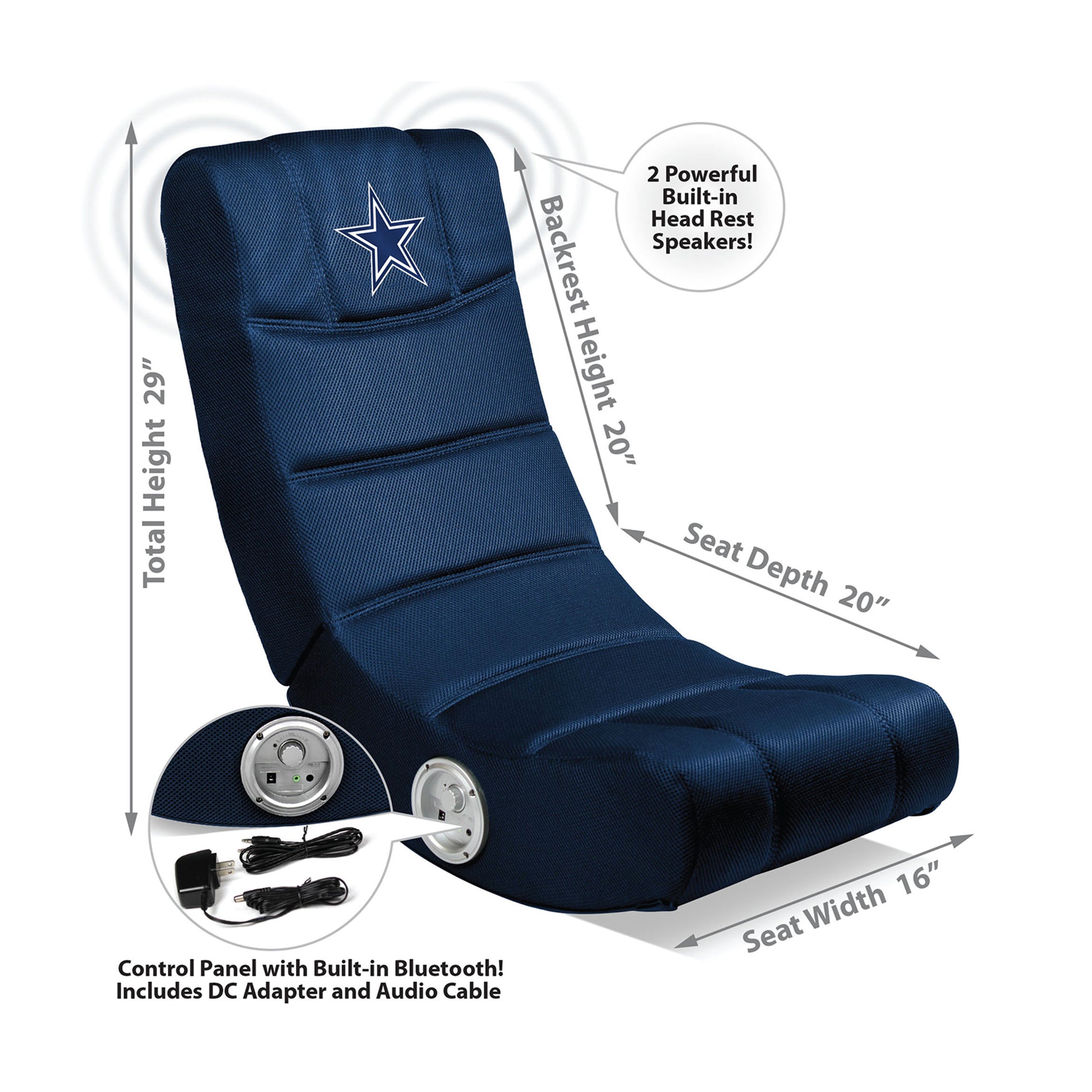 Dallas Cowboys kids gaming rocking chair