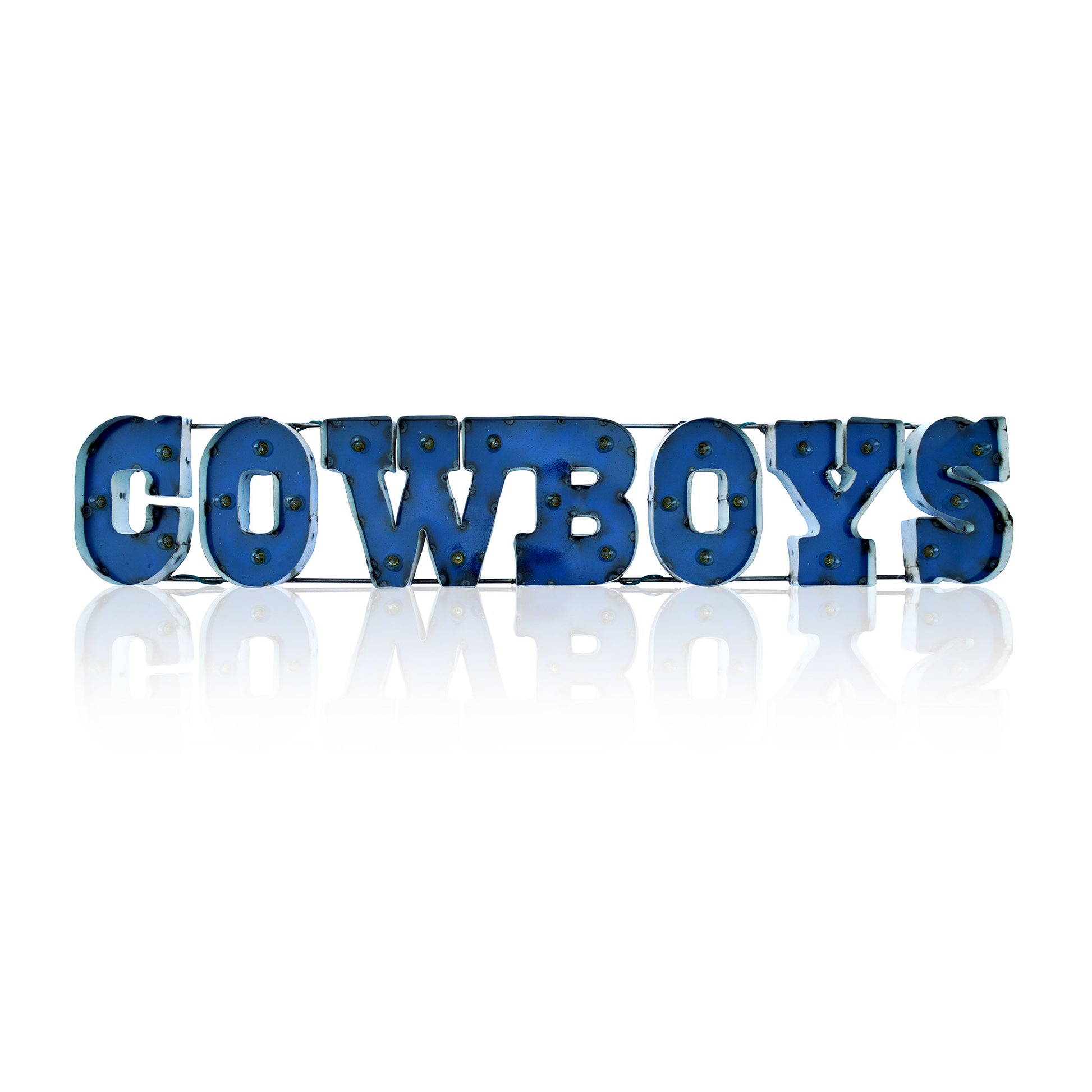 Dallas Cowboys lighted metal sign