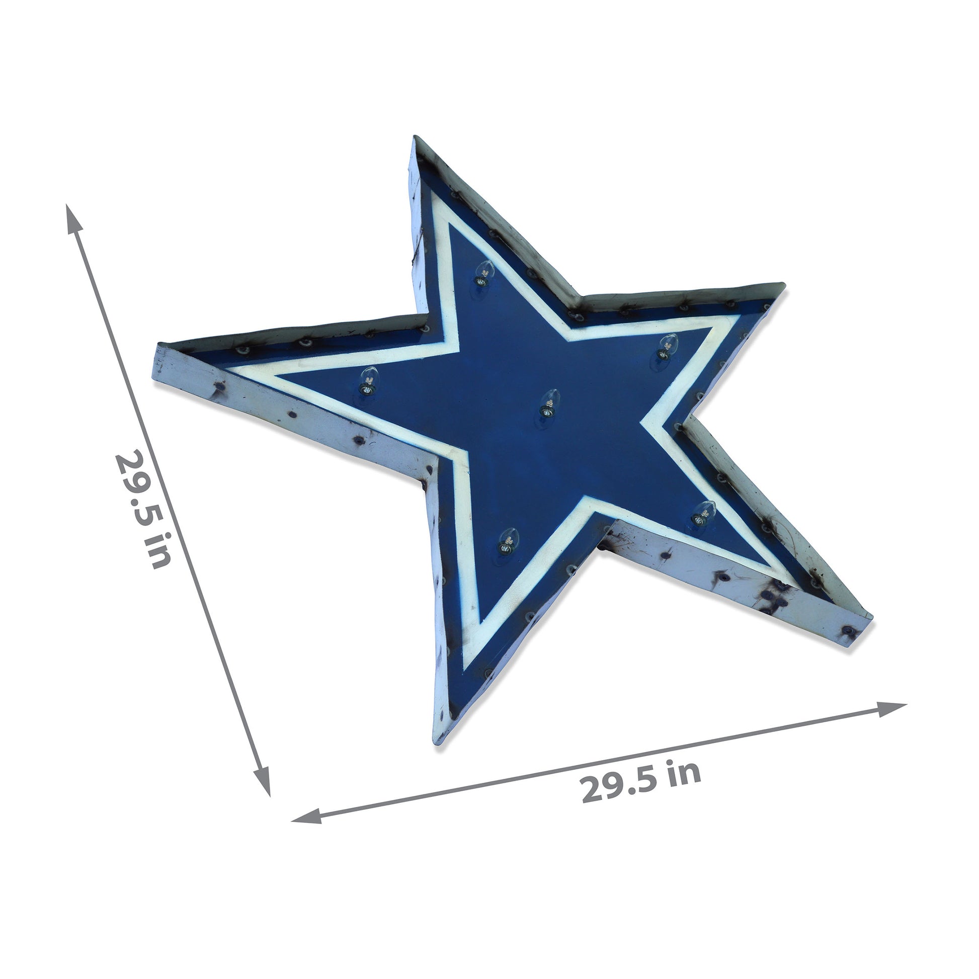 Dallas Cowboys logo lighted metal retro sign