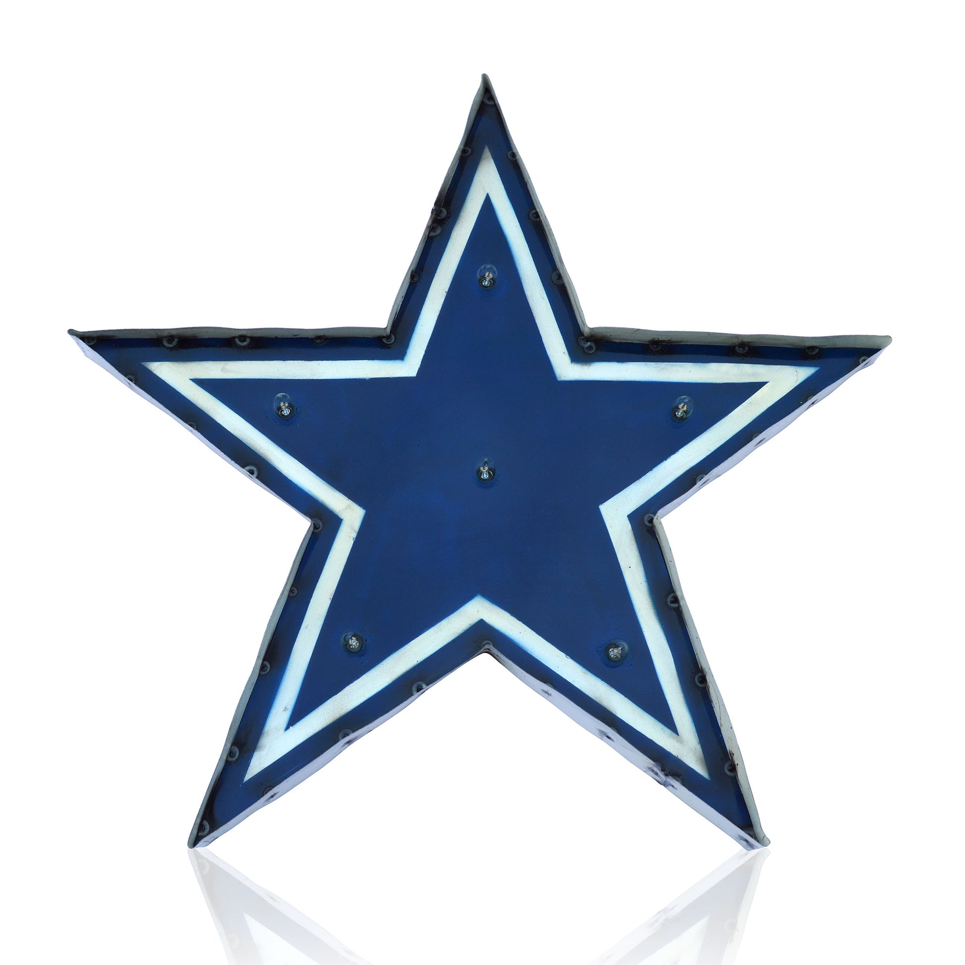 Dallas Cowboys logo lighted metal sign