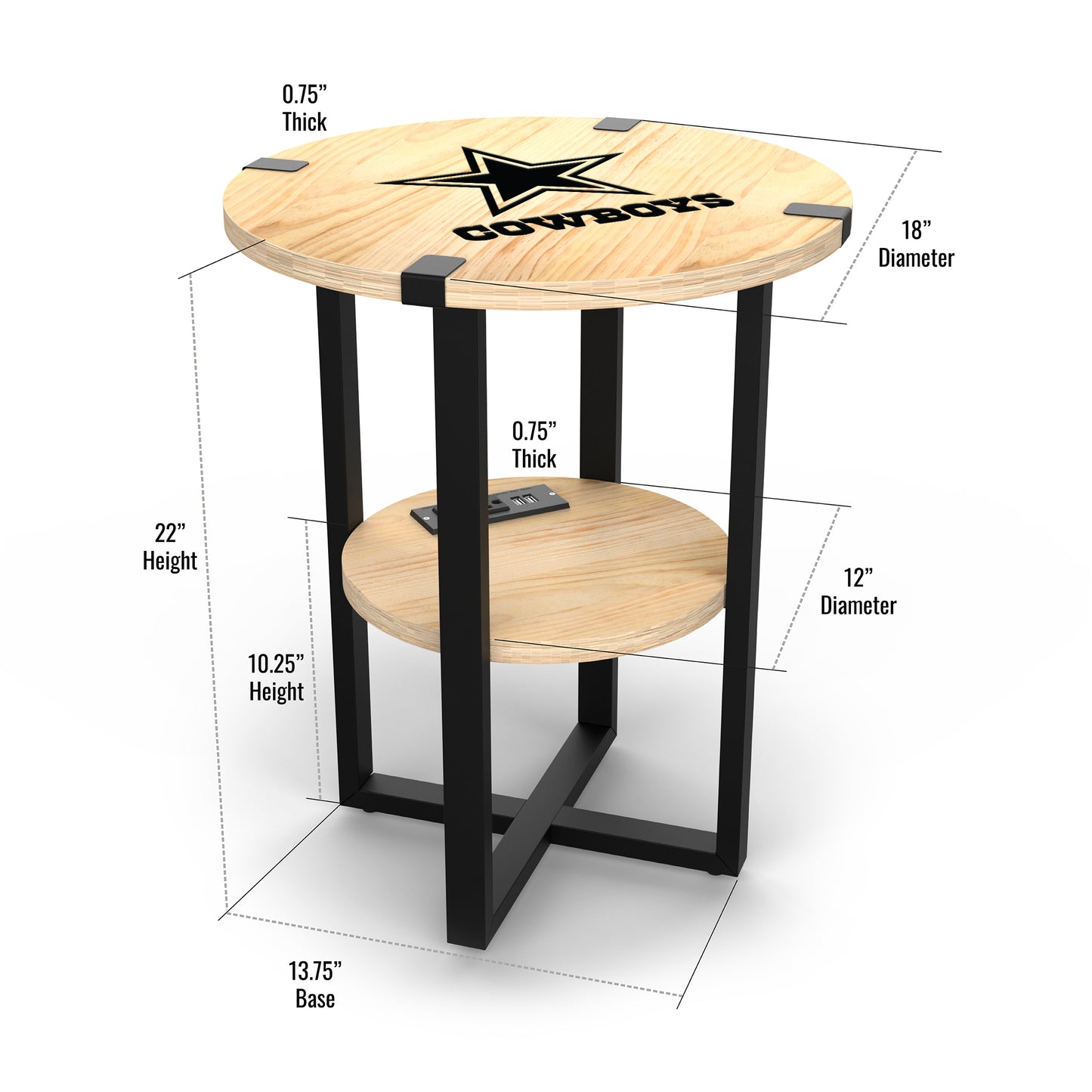 Dallas Cowboys Table Dimensions