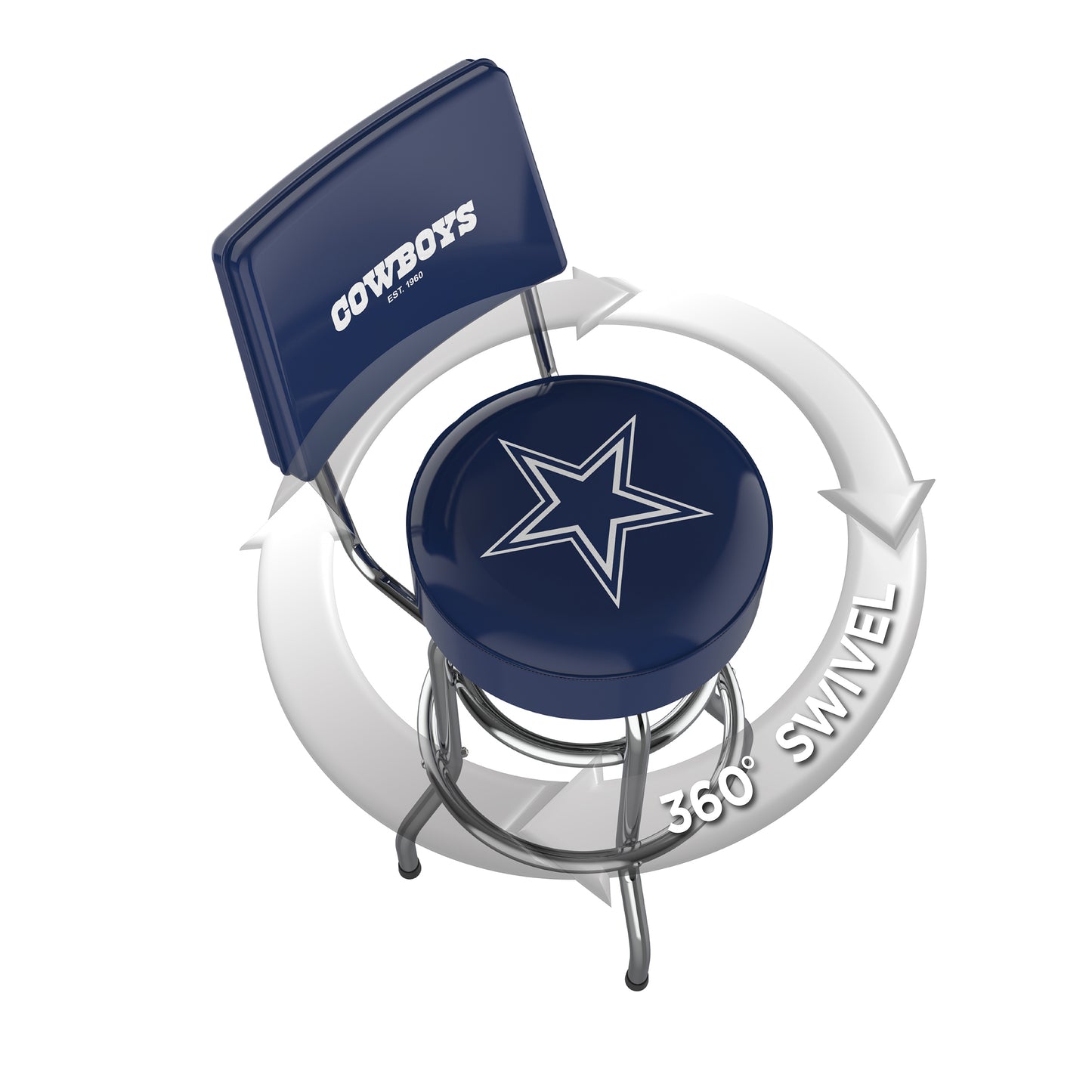 Dallas Cowboys Swivel Barstool