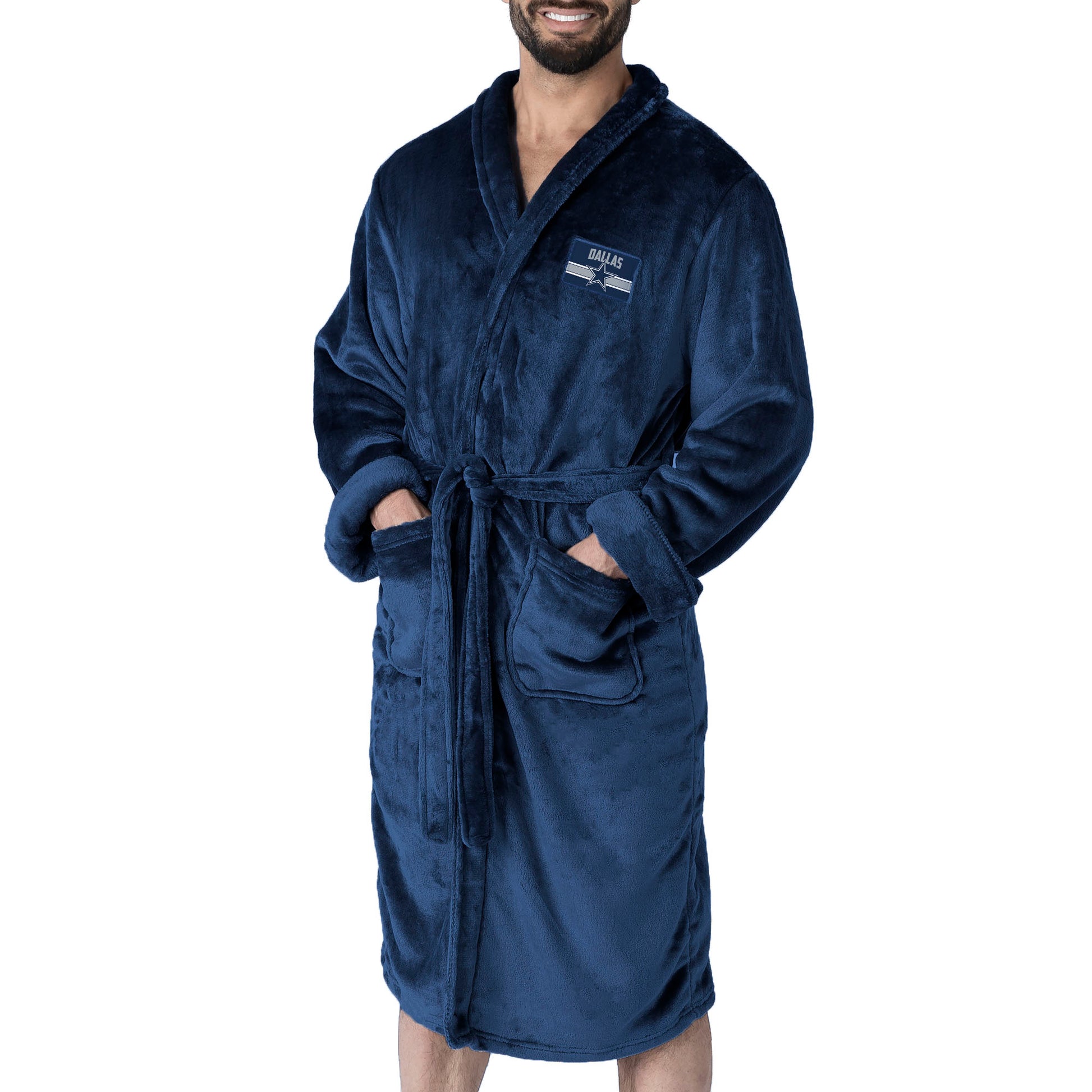 Dallas Cowboys silk touch team color bathrobe