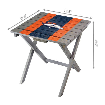 Denver Broncos Adirondack Table Dimensions