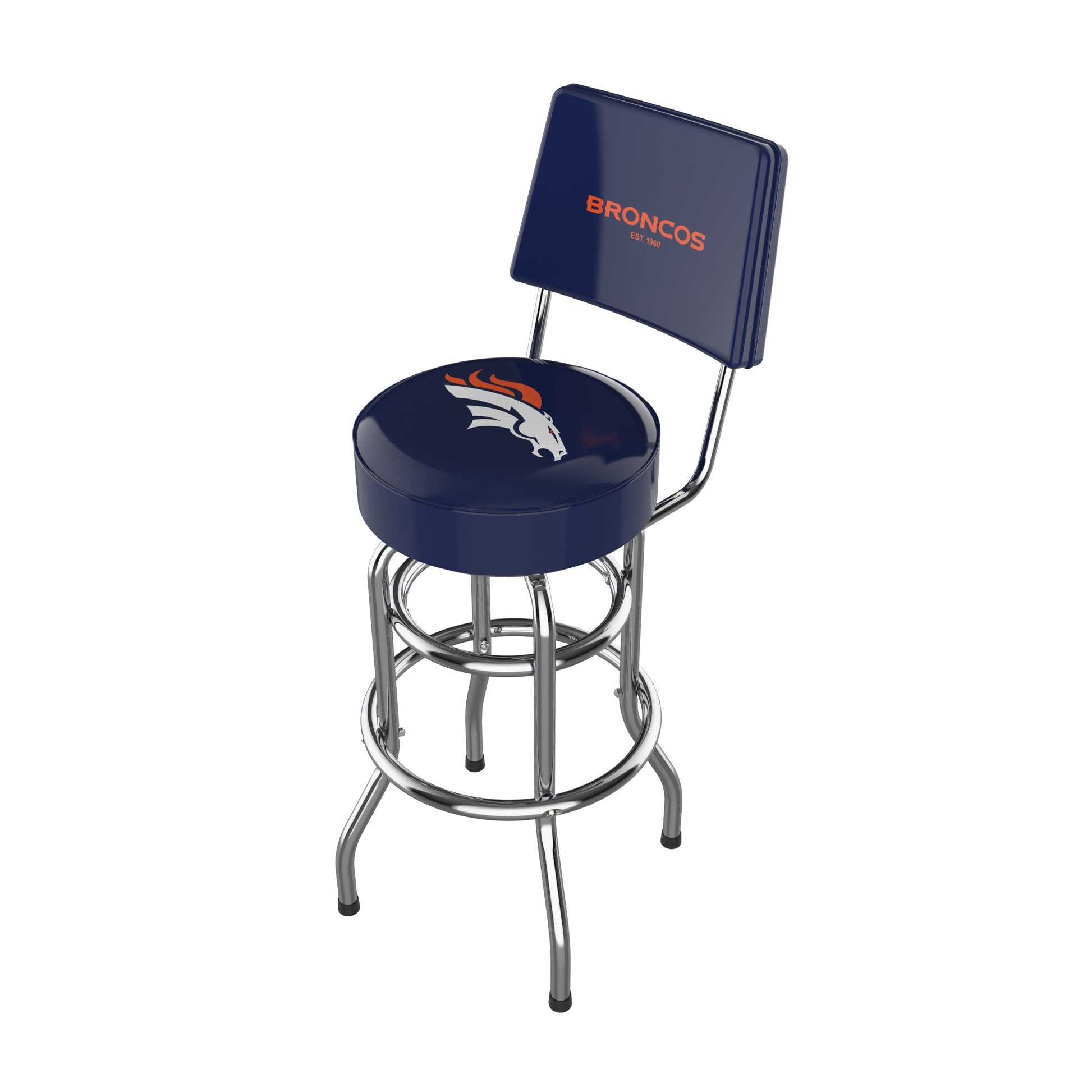 Denver Broncos Chrome Barstool