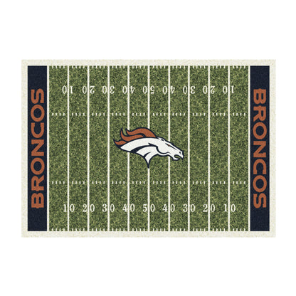 Denver Broncos home field style area rug