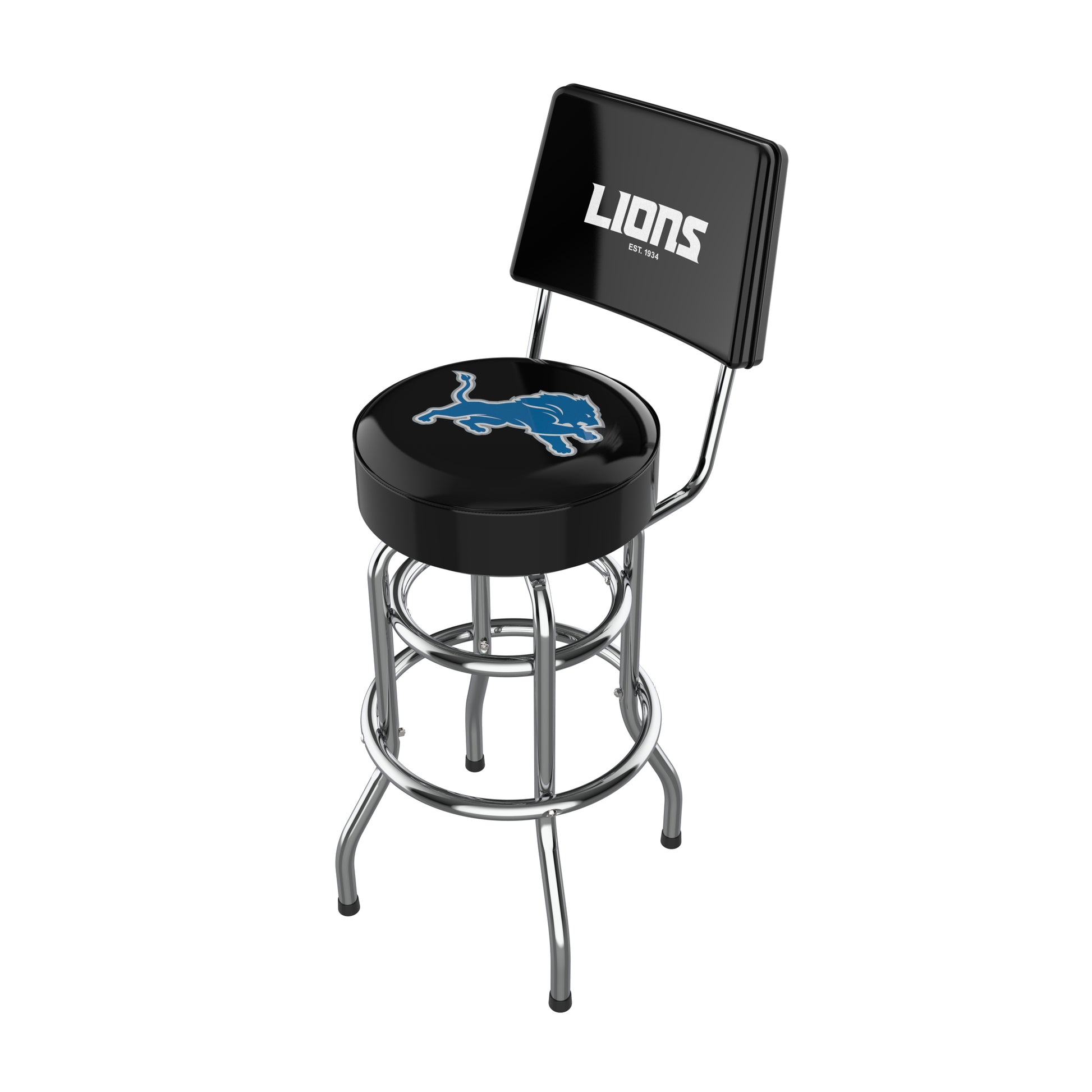 Detroit Lions Chrome Barstool