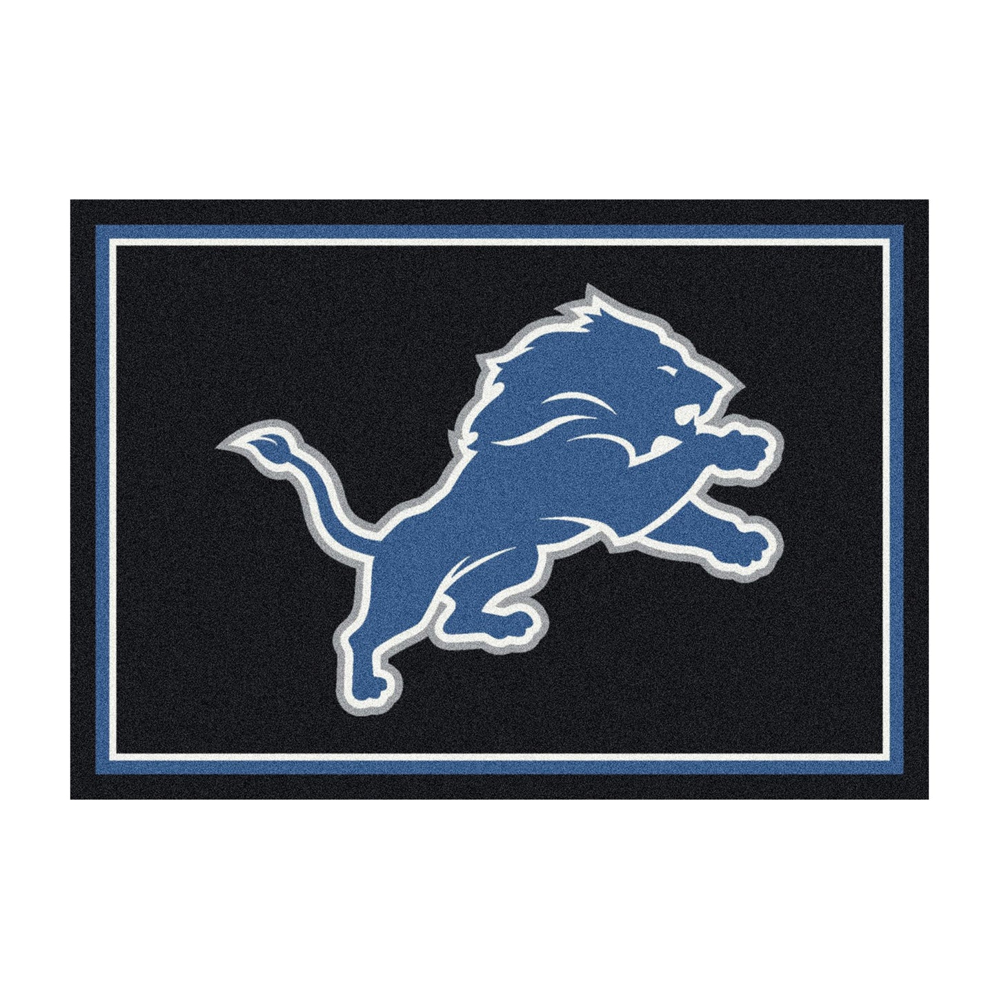 Detroit Lions distressed style area rug