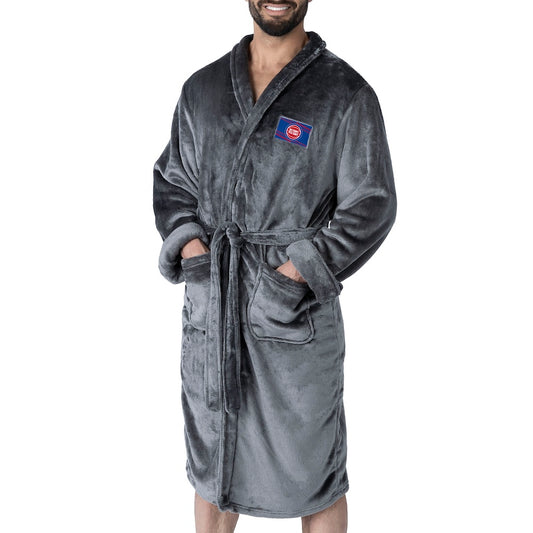 Detroit Pistons silk touch charcoal bathrobe