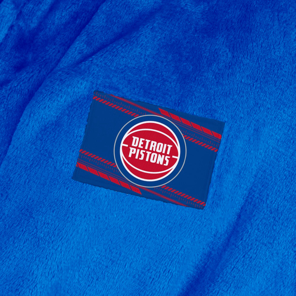 Detroit Pistons team color bathrobe patch