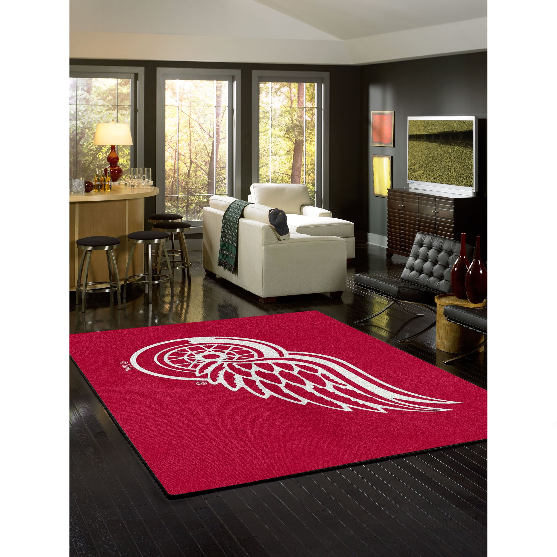 Detroit Red Wings spirit style area rug life