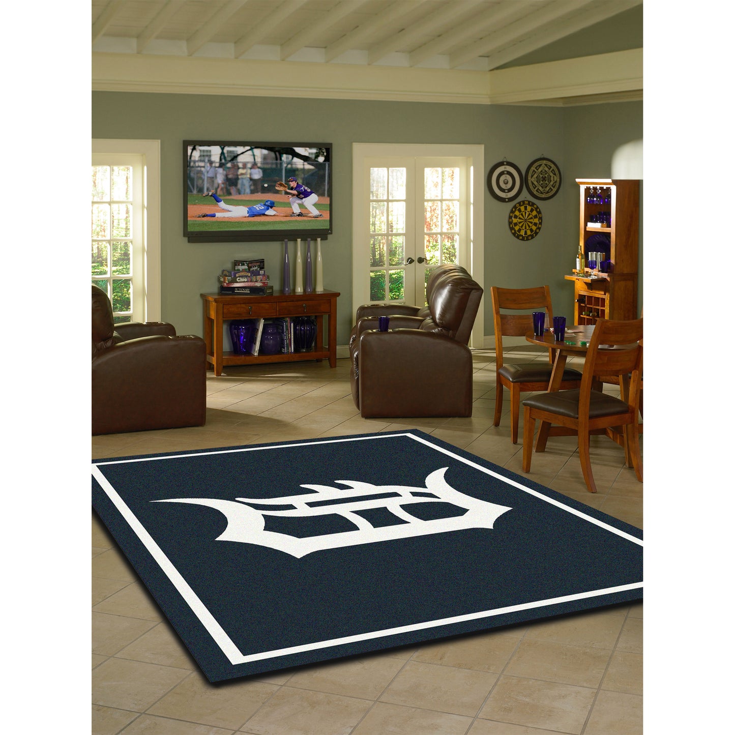 Detroit Tigers spirit style area rug life