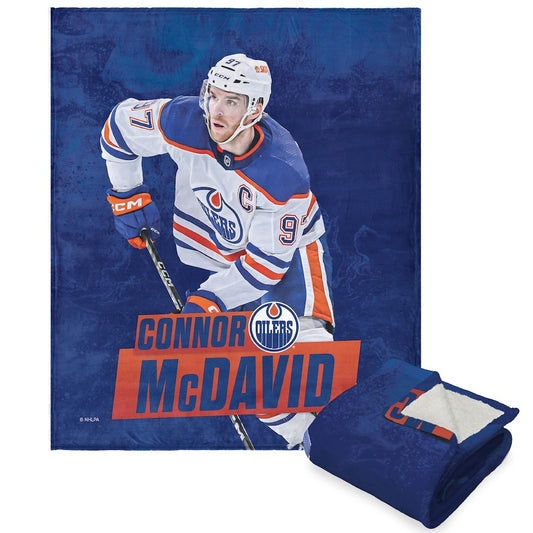 Edmonton Oilers Connor McDavid Sherpa Blanket
