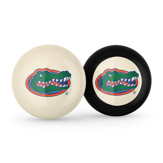 Florida Gators cue ball and 8 ball