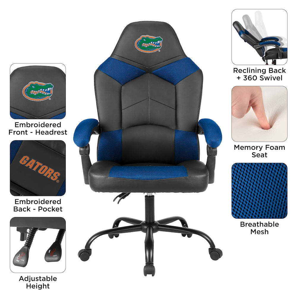 Florida Gators Office Gamer Chair Features