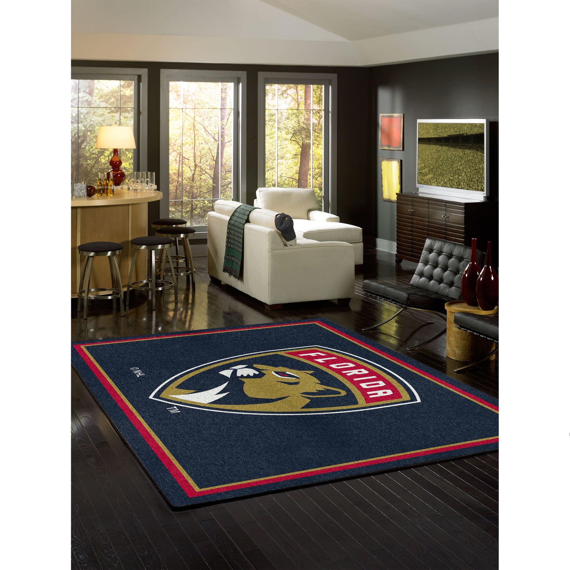 Florida Panthers spirit style area rug life