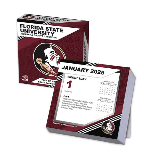 Florida State Seminoles 2025 Fact-A-Day Box Desk Calendar