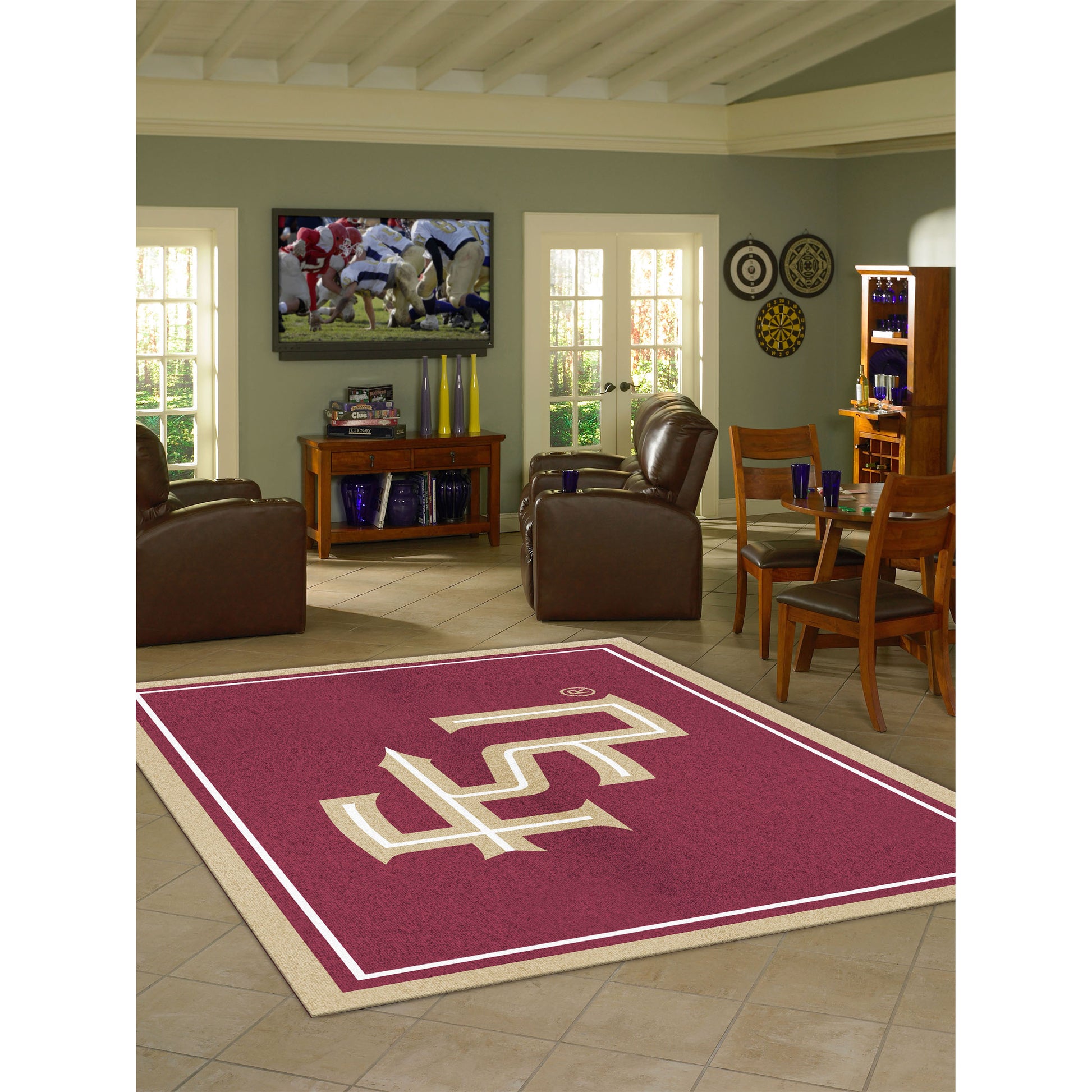 Florida State Seminoles spirit style area rug life