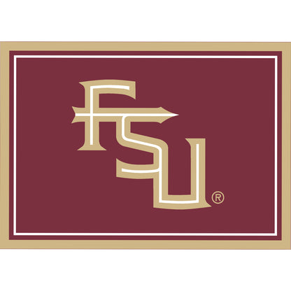 Florida State Seminoles distressed style area rug