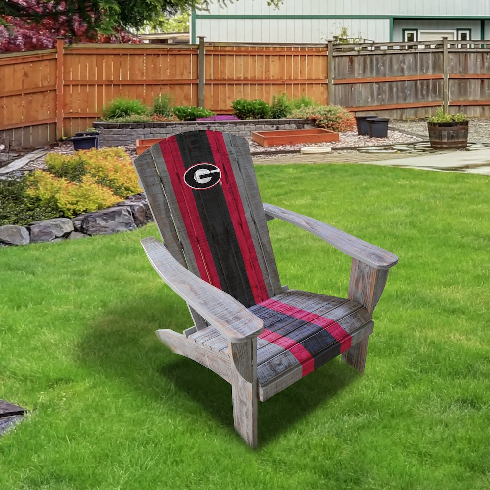 Georgia Bulldogs Outdoor Painted Adirondack Chair