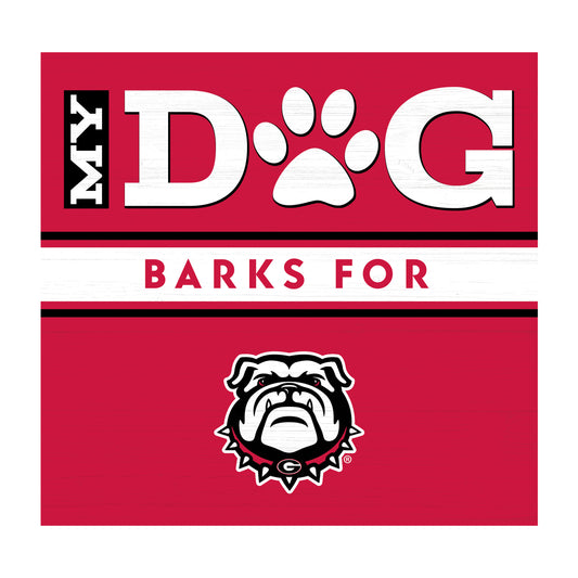 Georgia Bulldogs dog sign