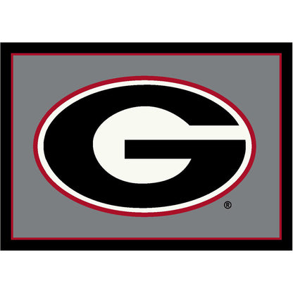 Georgia Bulldogs distressed style area rug