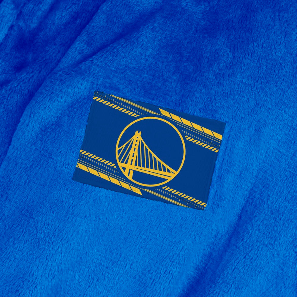 Golden State Warriors team color bathrobe patch