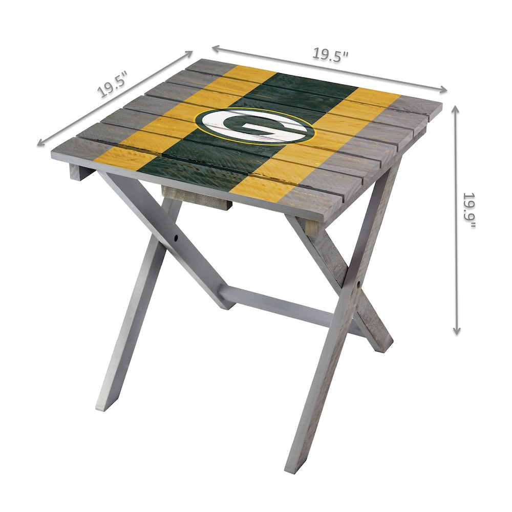 Green Bay Packers Adirondack Table Dimensions