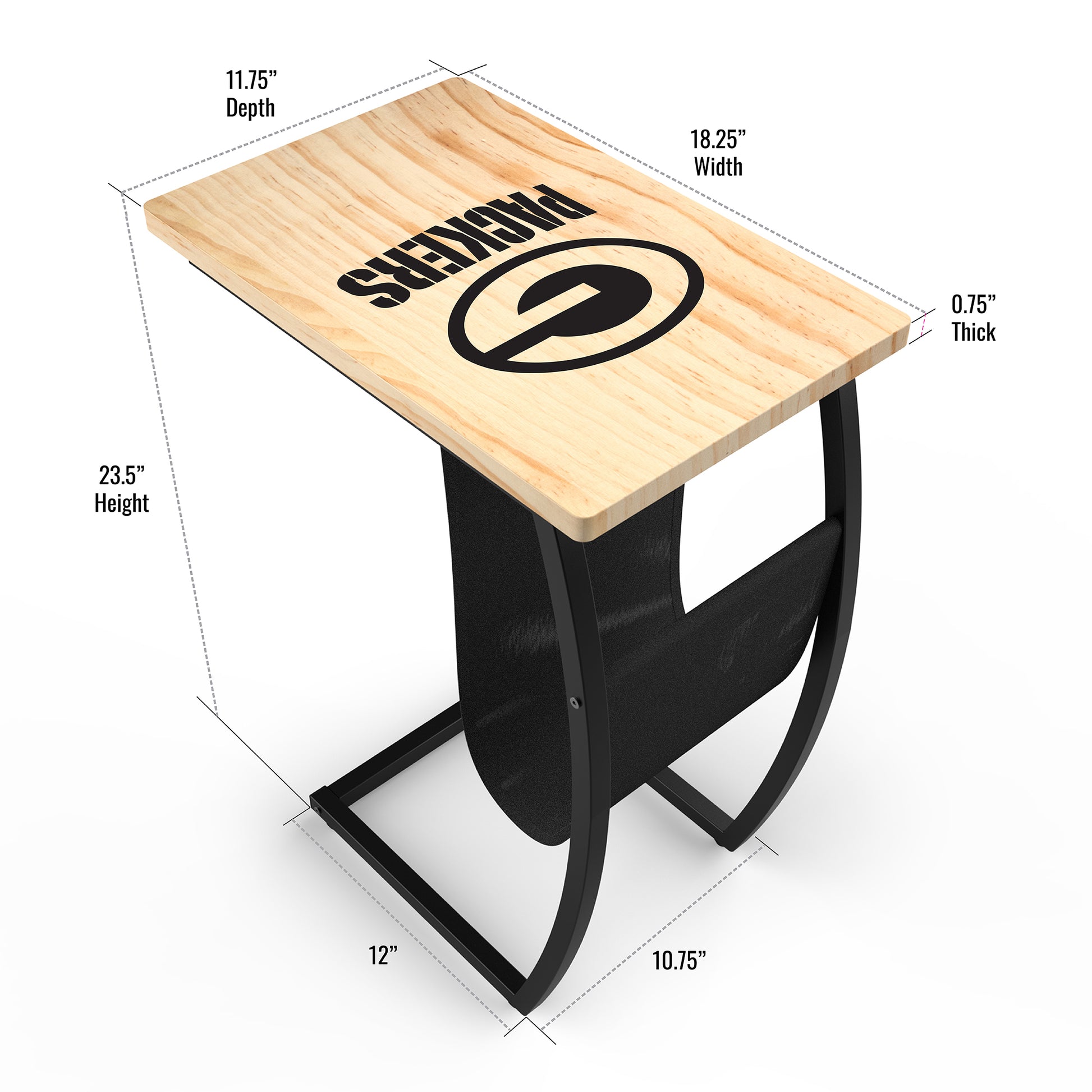 Green Bay Packers anywhere table dimensions