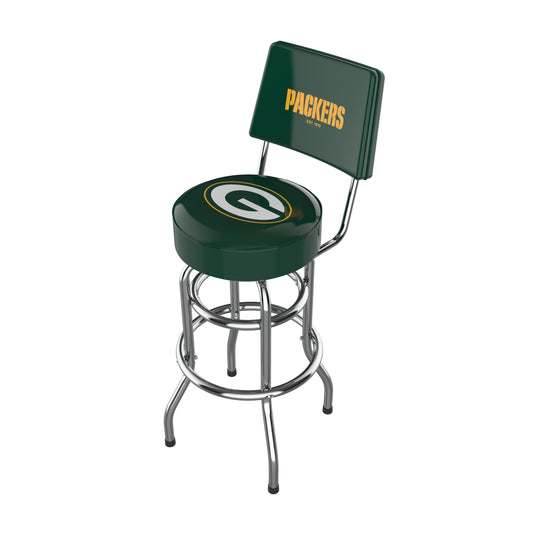 Green Bay Packers Chrome Barstool