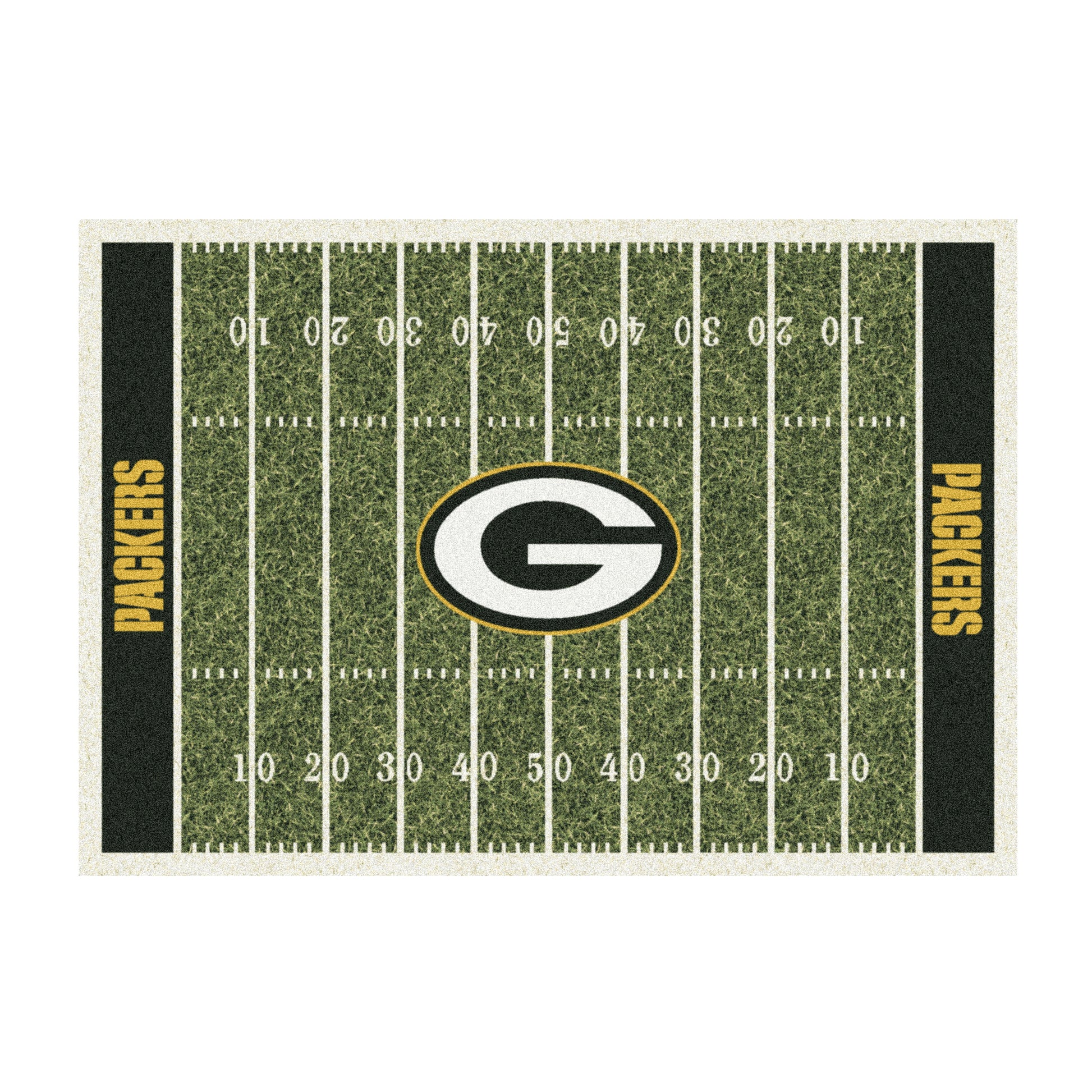 Green Bay Packers home field style area rug