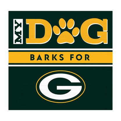 Green Bay Packers dog sign