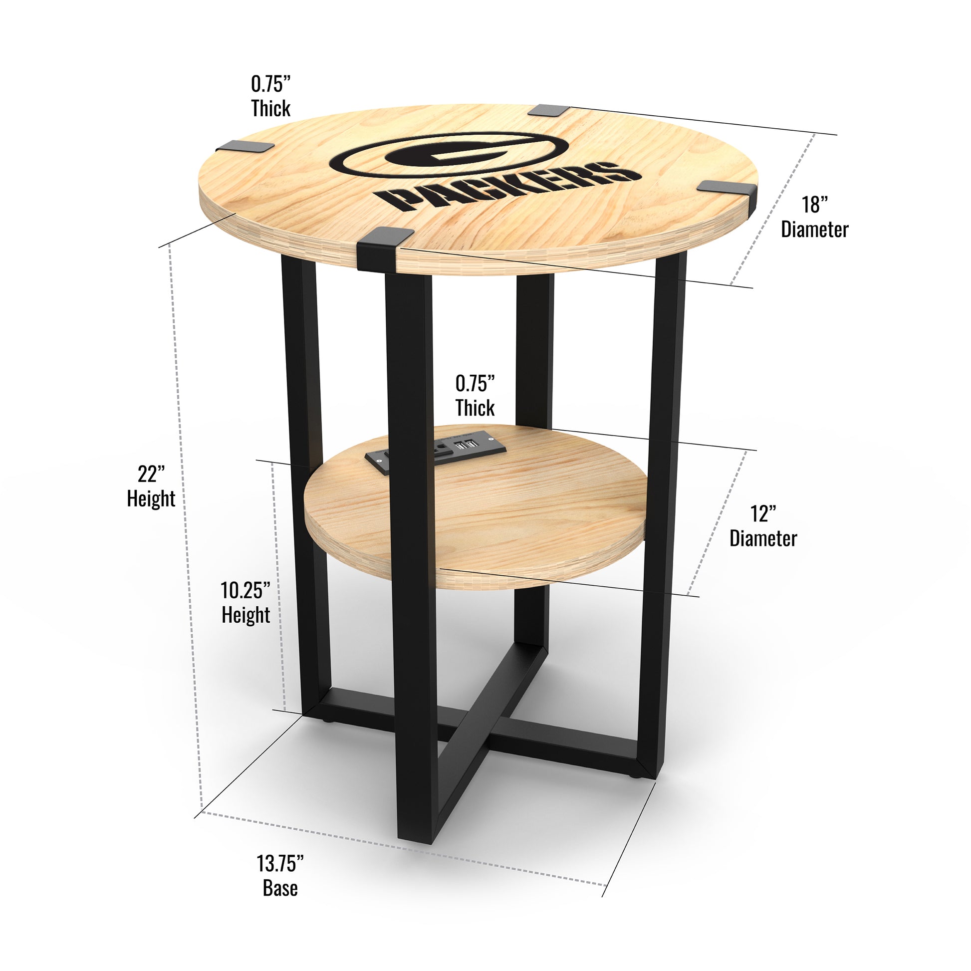 Green Bay Packers Table Dimensions