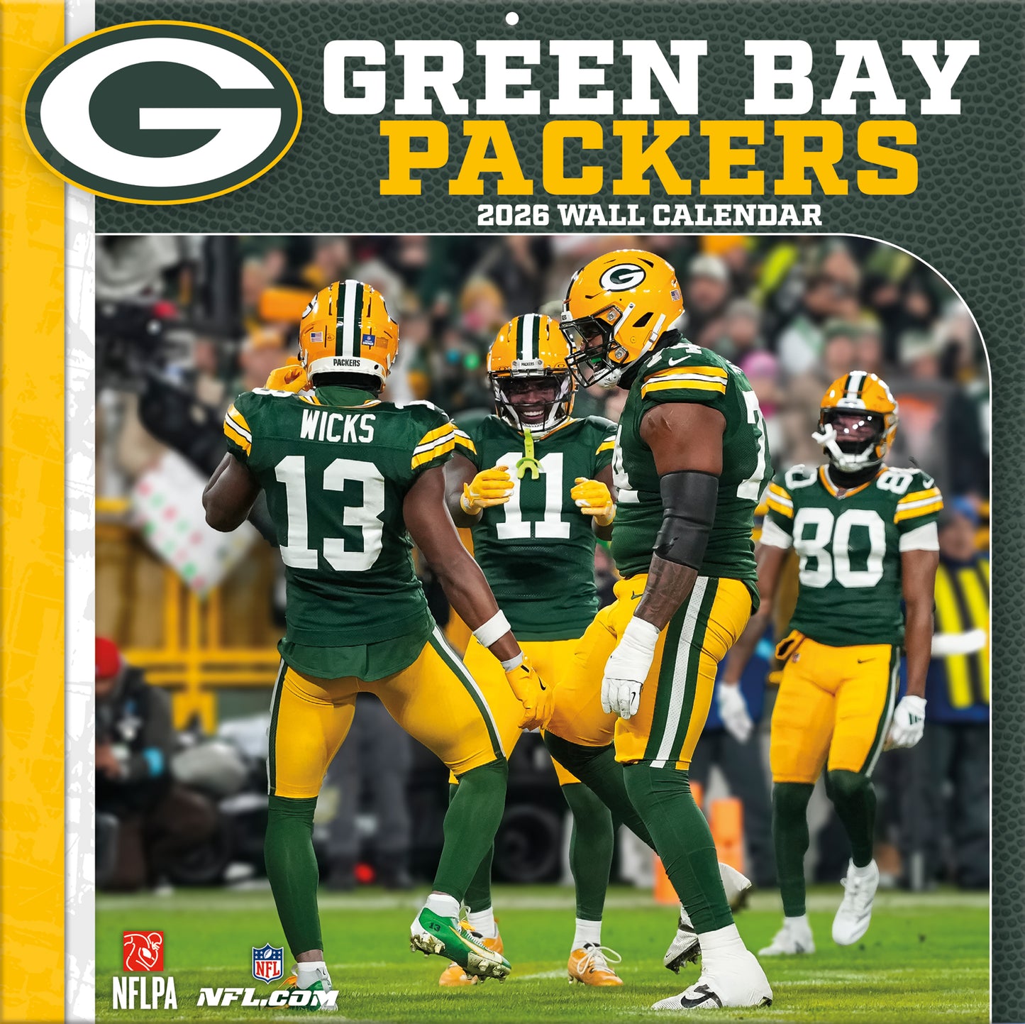 Green Bay Packers Team Photos Wall Calendar