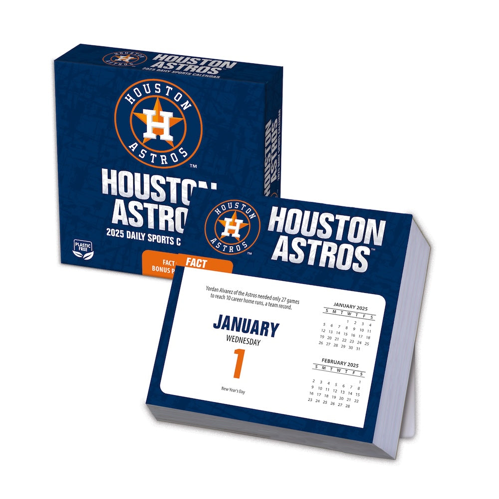 Houston Astros 2025 Fact-A-Day Box Desk Calendar