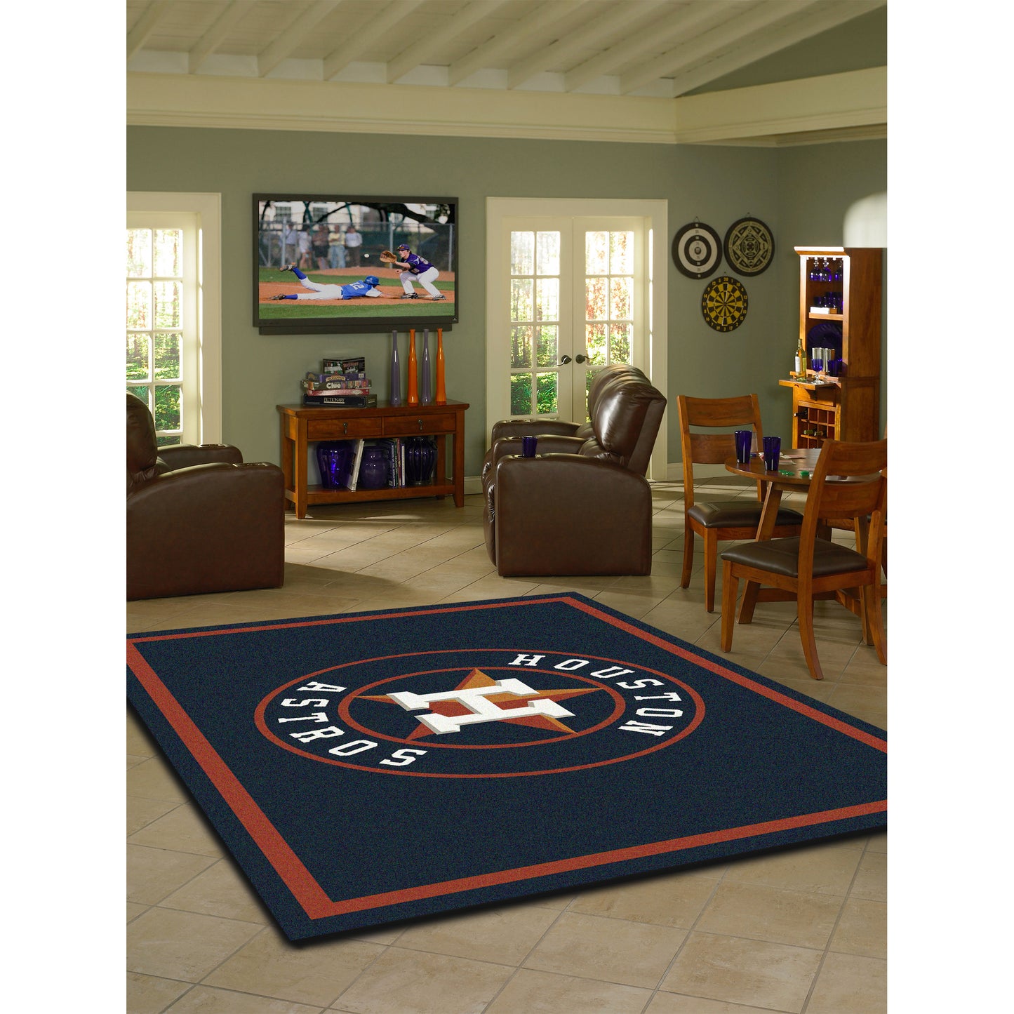 Houston Astros spirit style area rug life