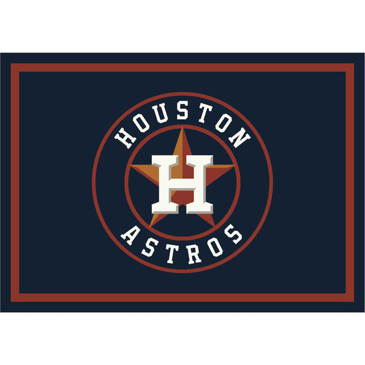 Houston Astros distressed style area rug