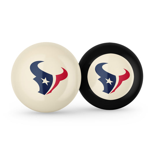 Houston Texans cue ball and 8 ball