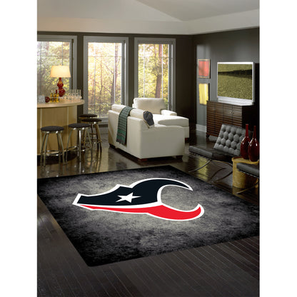 Houston Texans distressed style area rug lifestyle