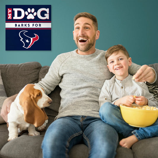 Houston Texans my dog art sign