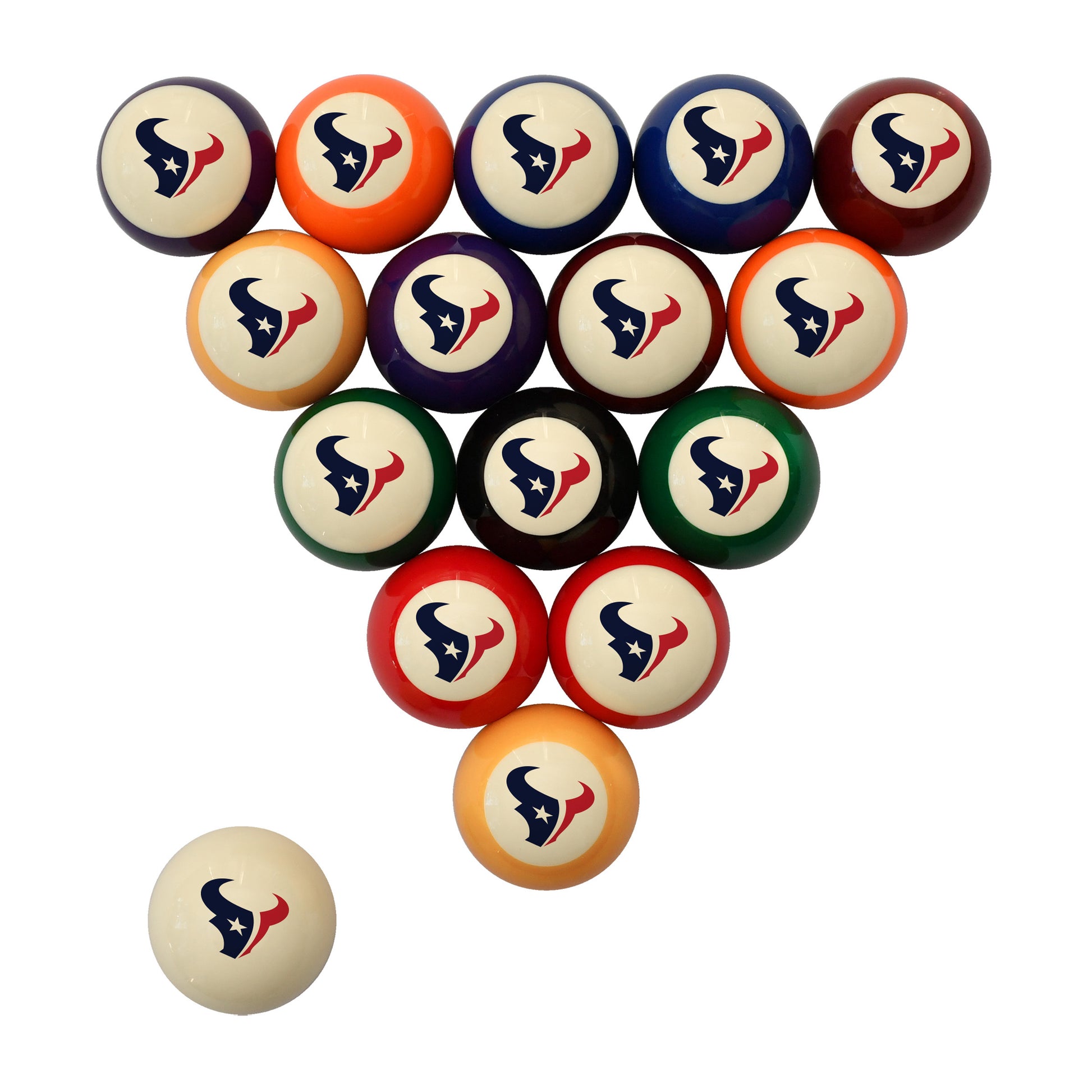 Houston Texans logo billiards balls