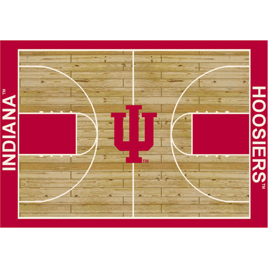 Indiana Hoosiers courtside style area rug