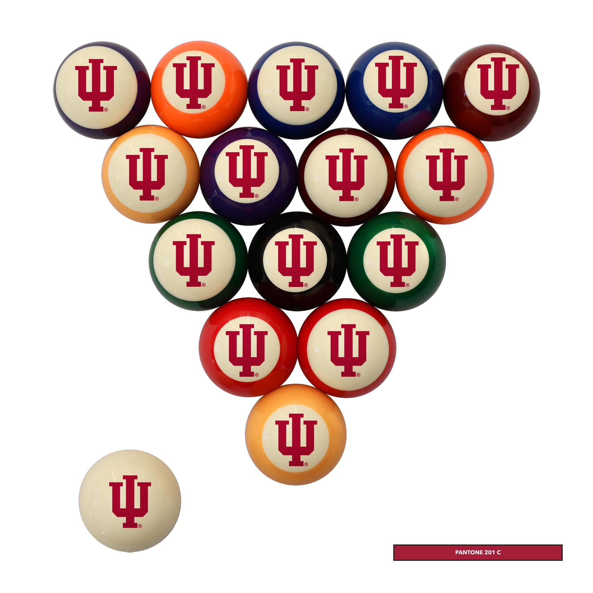 Indiana Hoosiers logo billiards balls