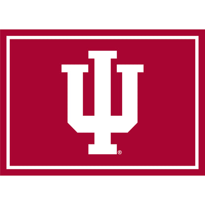 Indiana Hoosiers distressed style area rug