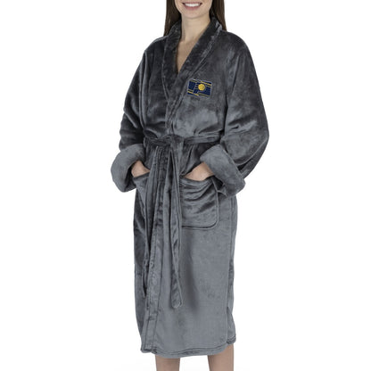 Indiana Pacers silk touch charcoal bathrobe