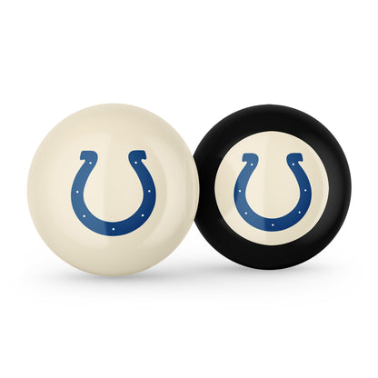 Indianapolis Colts cue ball and 8 ball