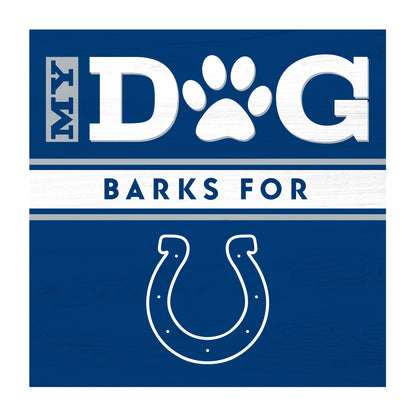 Indianapolis Colts dog sign