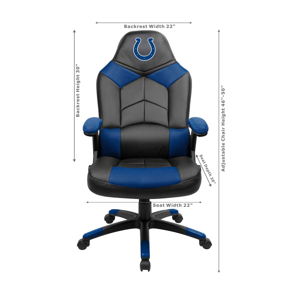 Indianapolis Colts Office Gamer Chair Dimensions