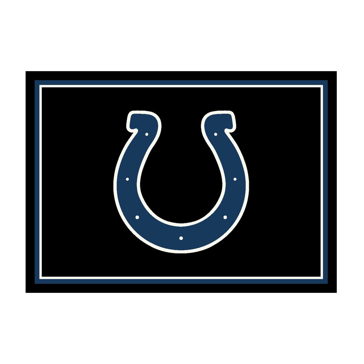 Indianapolis Colts distressed style area rug