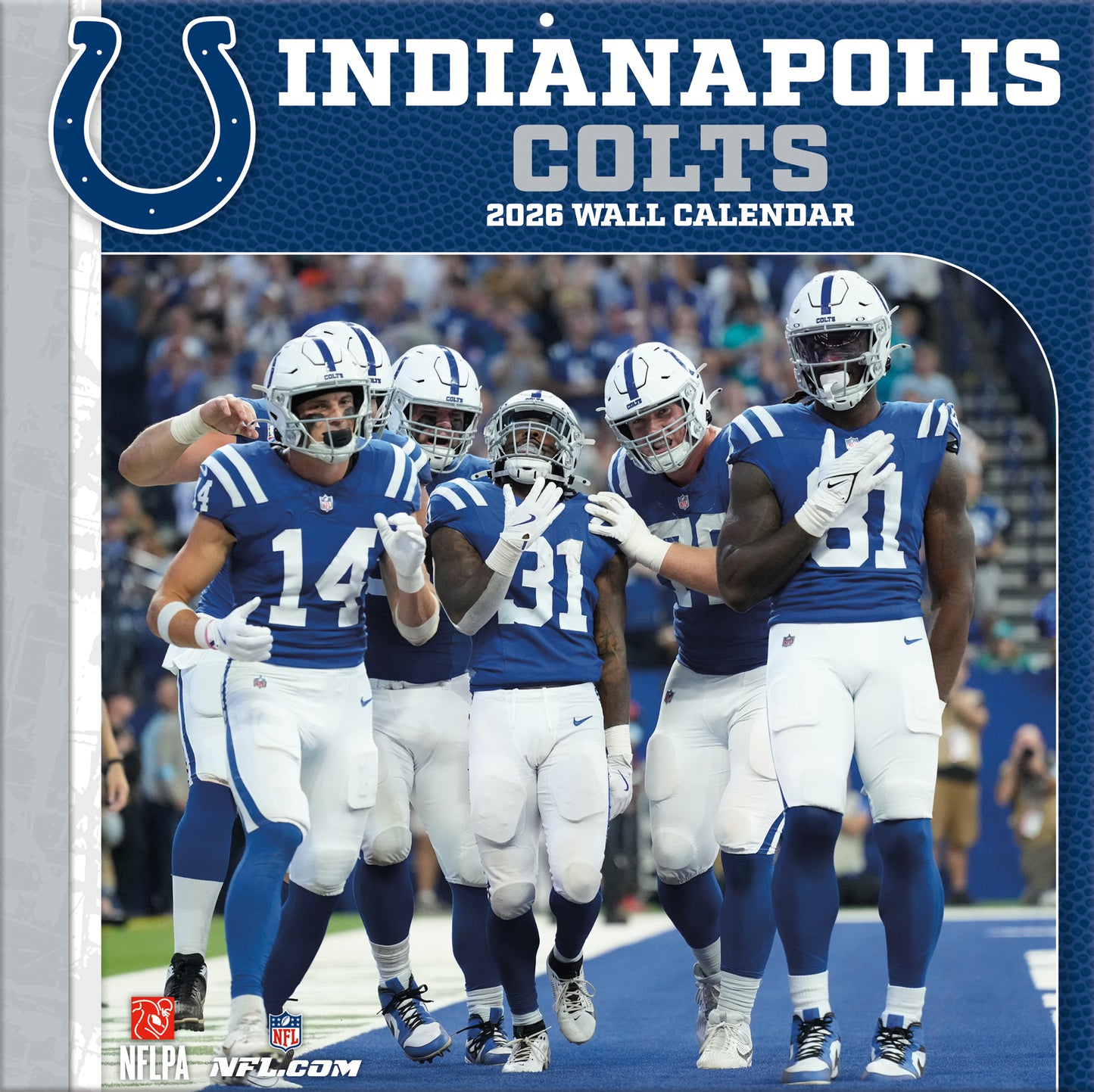 Indianapolis Colts Team Photos Wall Calendar
